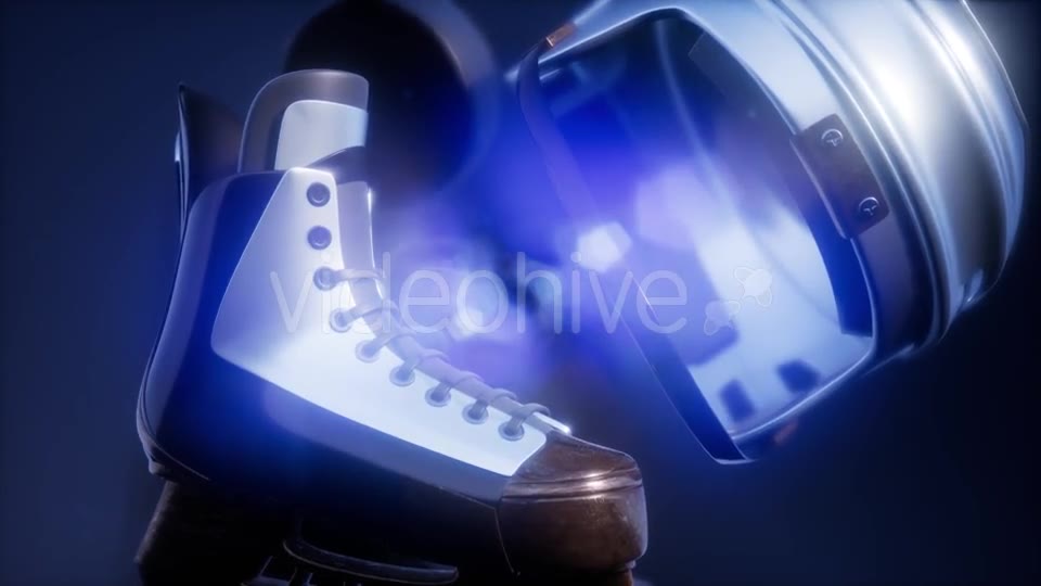 Flying Hockey Puck and Hockey Equipment - Download Videohive 21226372