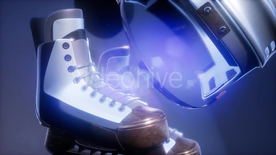 Flying Hockey Puck and Hockey Equipment - Download Videohive 21226372