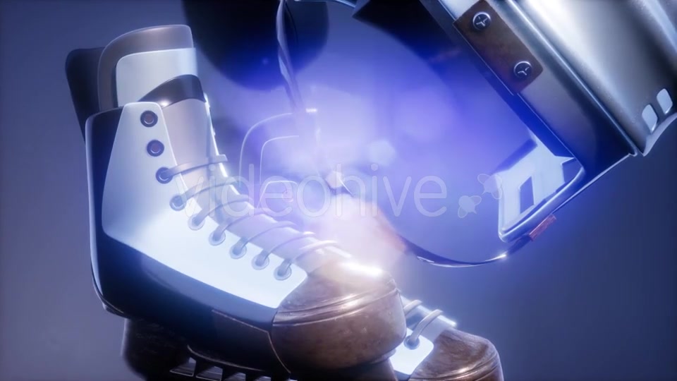 Flying Hockey Puck and Hockey Equipment - Download Videohive 21226372