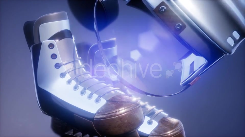 Flying Hockey Puck and Hockey Equipment - Download Videohive 21226372