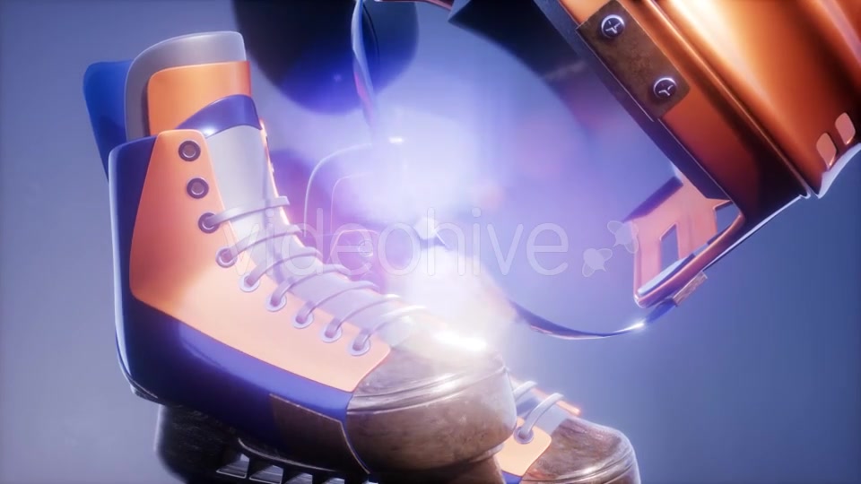 Flying Hockey Puck and Hockey Equipment - Download Videohive 21533481