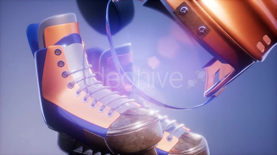 Flying Hockey Puck and Hockey Equipment - Download Videohive 21533481