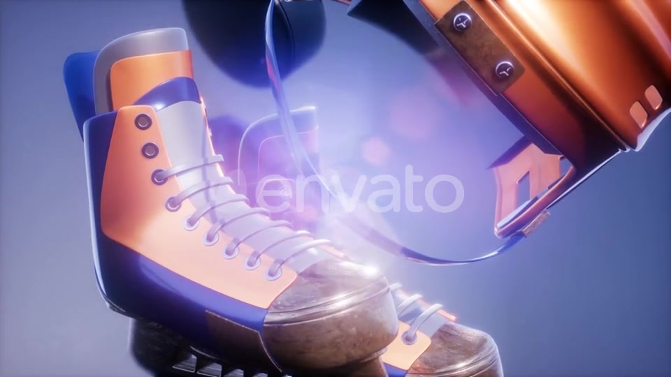 Flying Hockey Puck and Hockey Equipment - Download Videohive 21722422