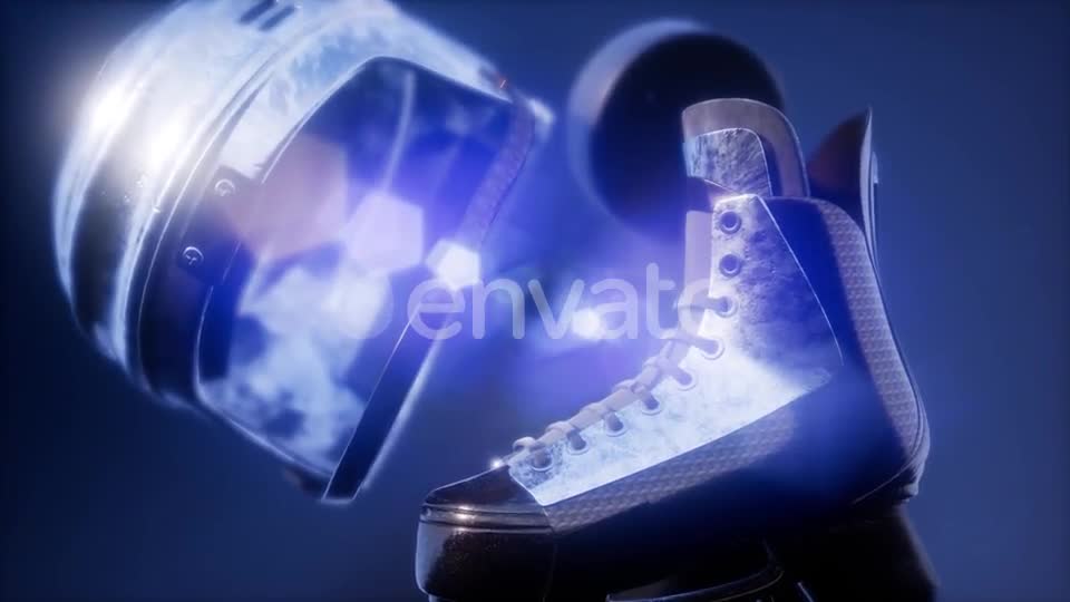 Flying Hockey Puck and Hockey Equipment - Download Videohive 21722996