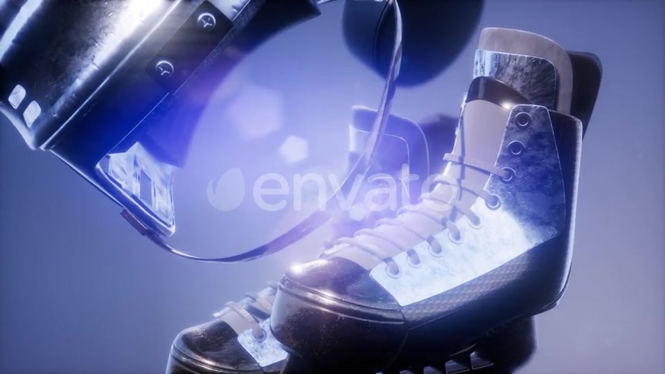 Flying Hockey Puck and Hockey Equipment - Download Videohive 21722996