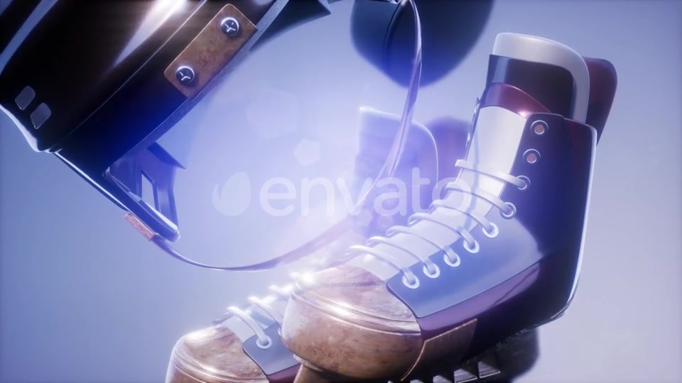 Flying Hockey Puck and Hockey Equipment - Download Videohive 22007998