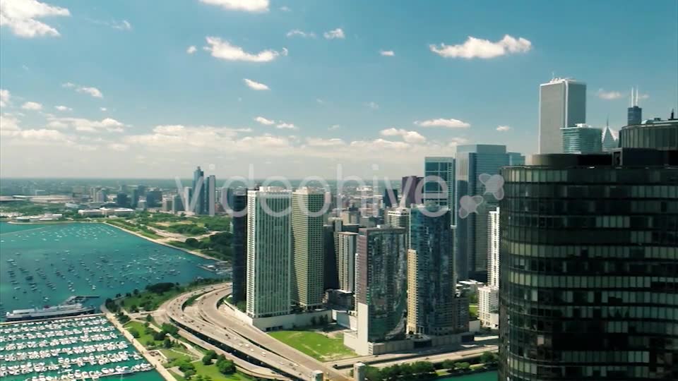 Flying in Downtown Chicago  Videohive 9467693 Stock Footage Image 12