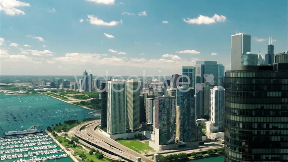 Flying in Downtown Chicago  Videohive 9467693 Stock Footage Image 13