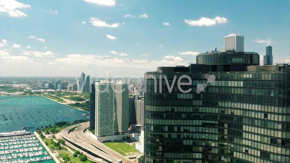 Flying in Downtown Chicago  Videohive 9467693 Stock Footage Image 8