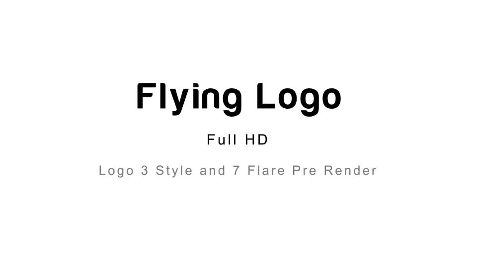 Flying Logo - Download Videohive 3876661