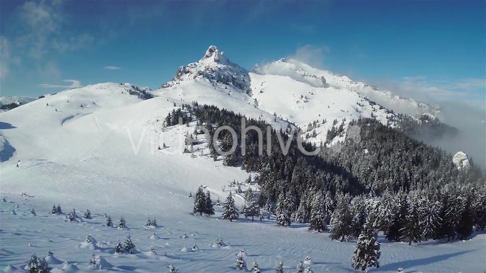 Flying Over the Mountains in the Winter  Videohive 9818090 Stock Footage Image 3