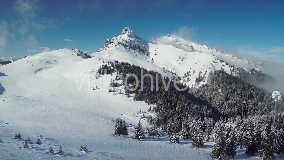 Flying Over the Mountains in the Winter  Videohive 9818090 Stock Footage Image 4