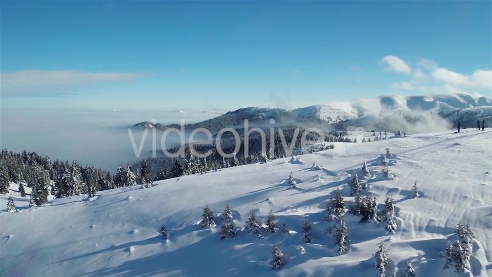 Flying Over the Mountains in the Winter  Videohive 9818090 Stock Footage Image 5