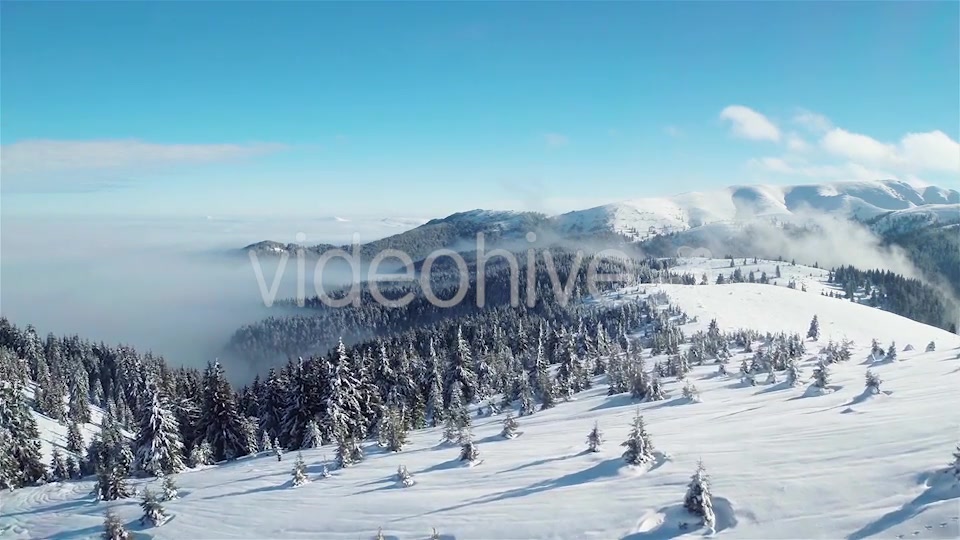 Flying Over the Mountains in the Winter  Videohive 9818090 Stock Footage Image 7