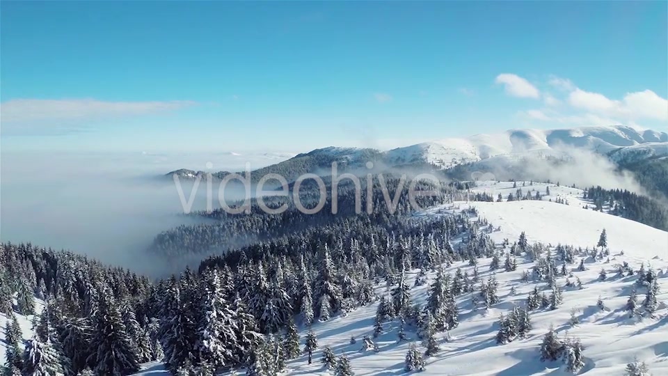 Flying Over the Mountains in the Winter  Videohive 9818090 Stock Footage Image 8