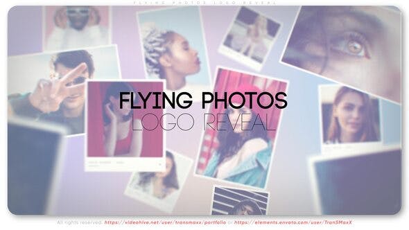Flying Photos Logo Reveal - 39441436 Download Videohive