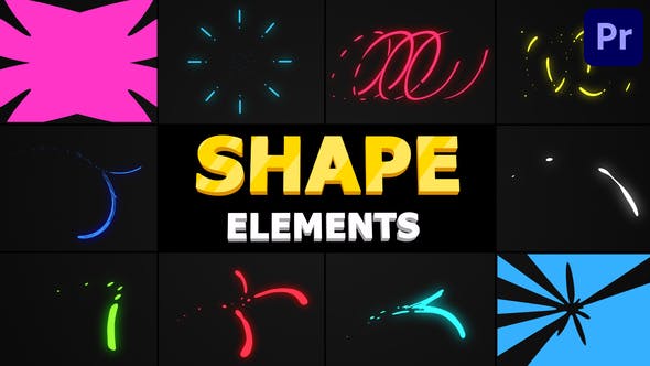 Flying Shapes | Premiere Pro MOGRT - 28872423 Download Videohive