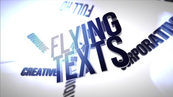 Flying Texts - 4874003 Videohive Download