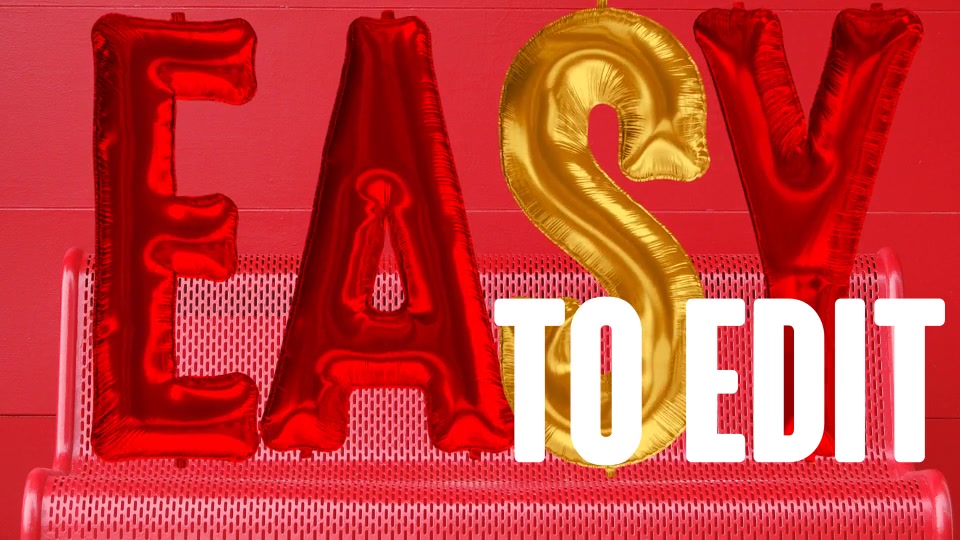Foil Balloons Alphabet Videohive 21315218 After Effects Image 4