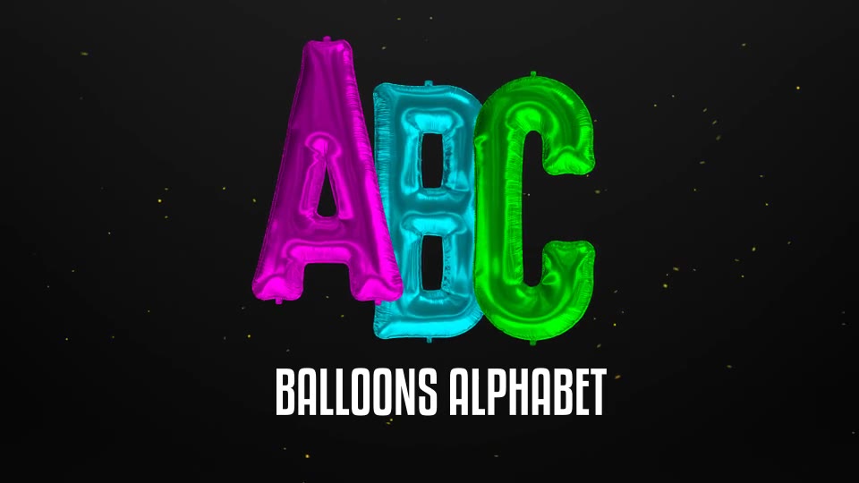 Foil Balloons Alphabet Videohive 21315218 After Effects Image 8