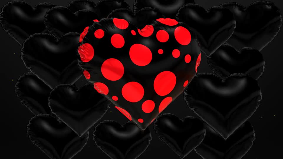 Foil Hearts Balloons Collection Videohive 21359697 After Effects Image 1