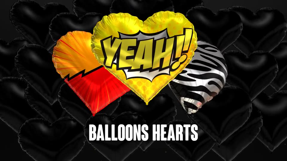 Foil Hearts Balloons Collection Videohive 21359697 After Effects Image 8