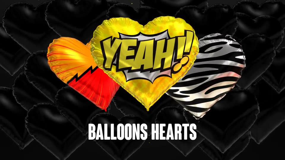 Foil Hearts Balloons Collection Videohive 21359697 After Effects Image 9