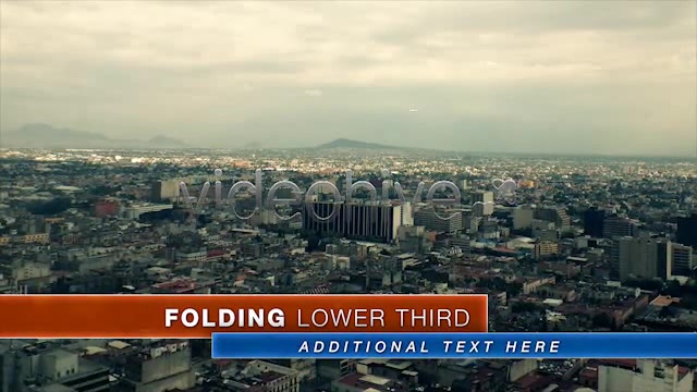 Folding Lower Third - Download Videohive 2699099