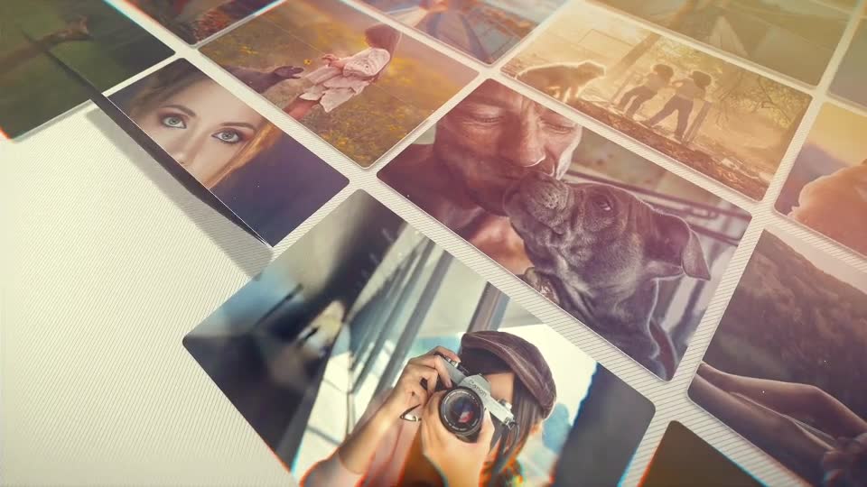 folding photos slideshow after effects template free download