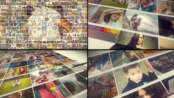 folding photos slideshow after effects template free download