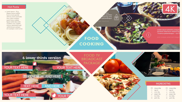 Food Broadcast Package - Download Videohive 17997276