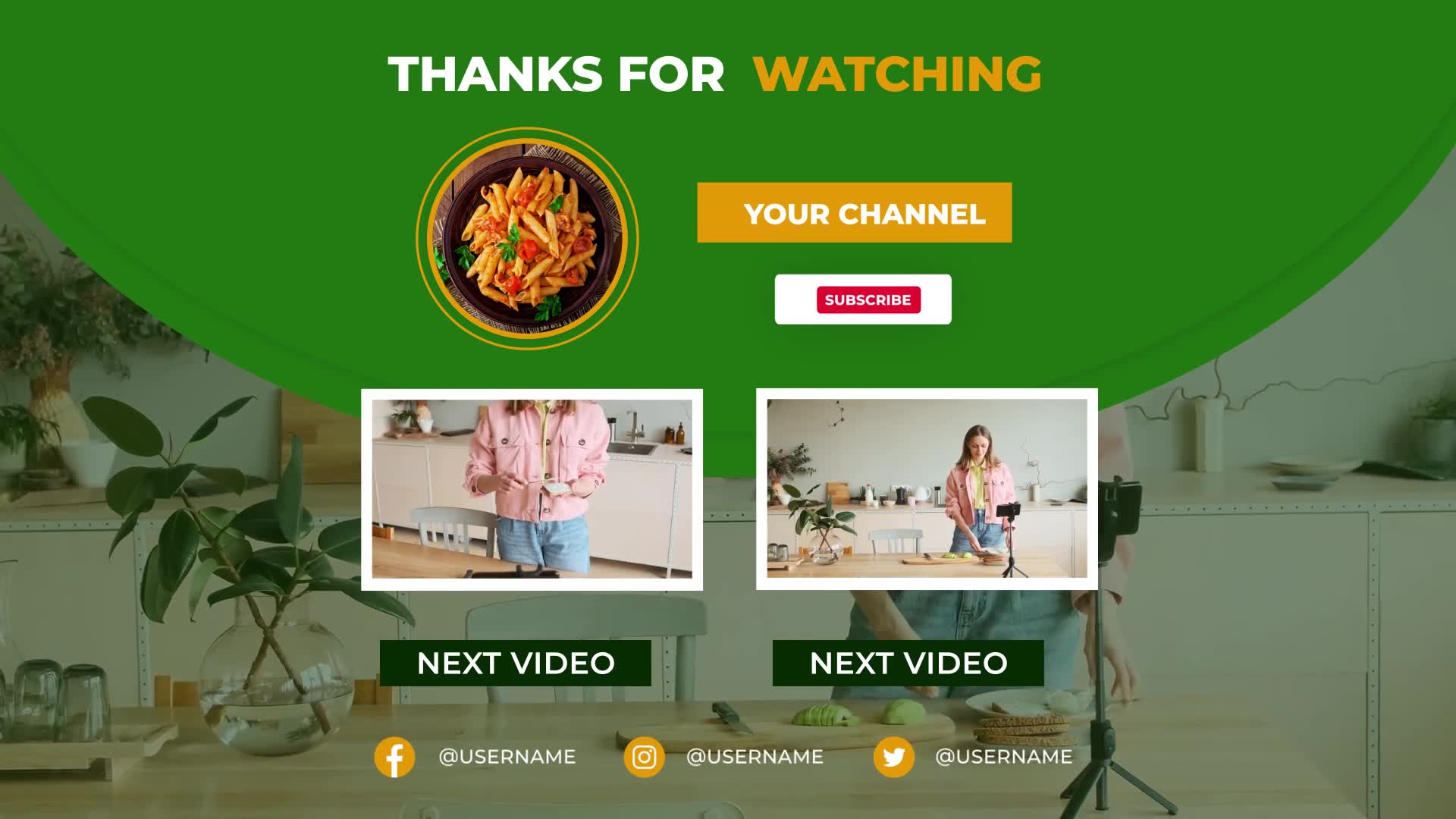 Food Channel Youtube End Screen Videohive 33342409 After Effects Image 7