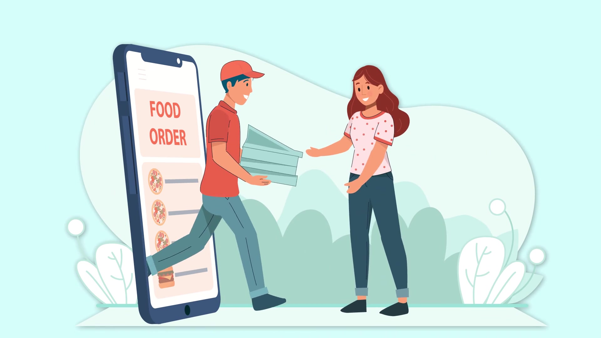 Food Delivery Animated Scene Pack Videohive 36766803 After Effects Image 6