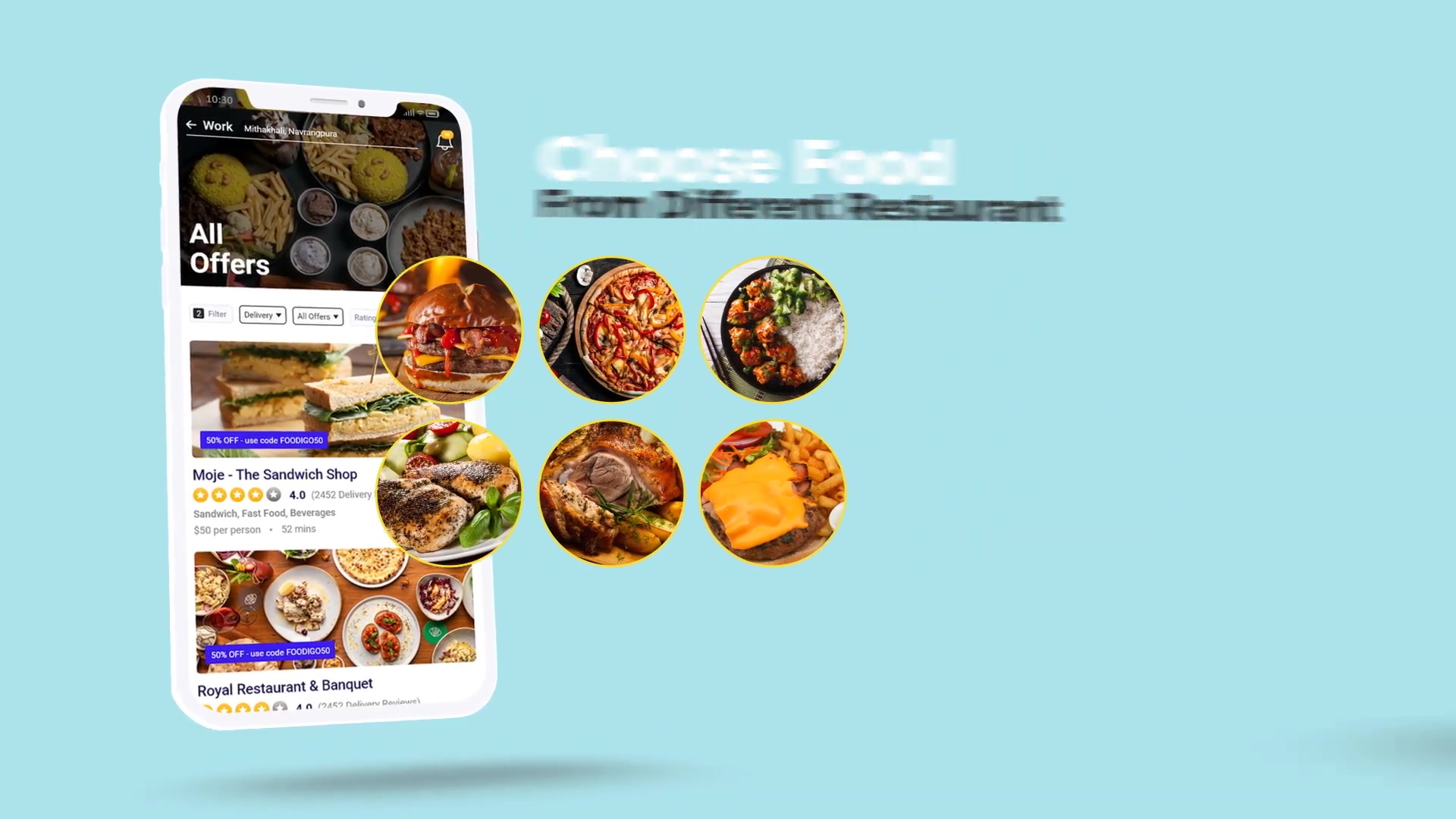 Food Delivery App Promo Videohive 33059477 After Effects Image 6