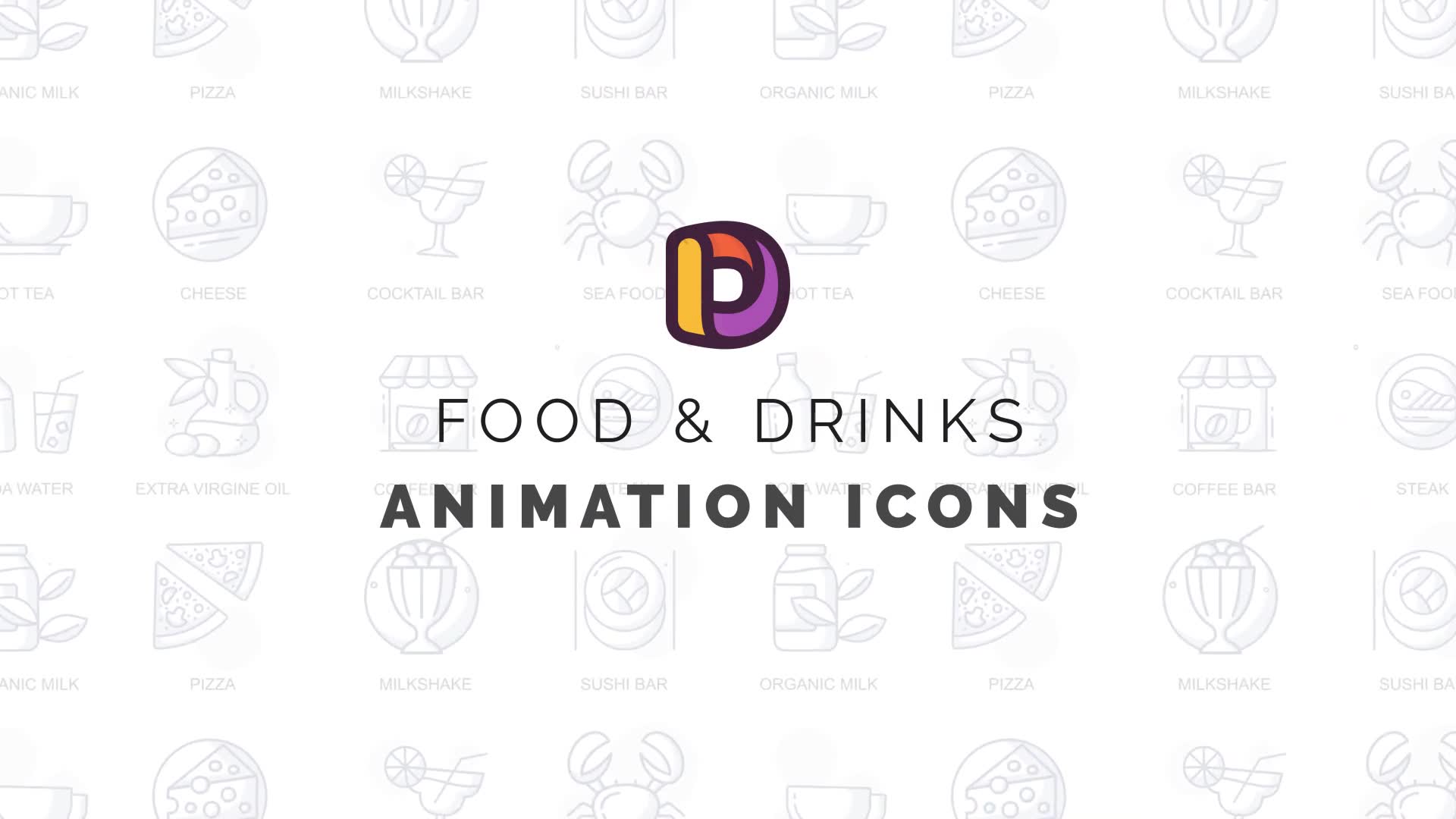 Food & Drinks Animation Icons Videohive 32812430 After Effects Image 2