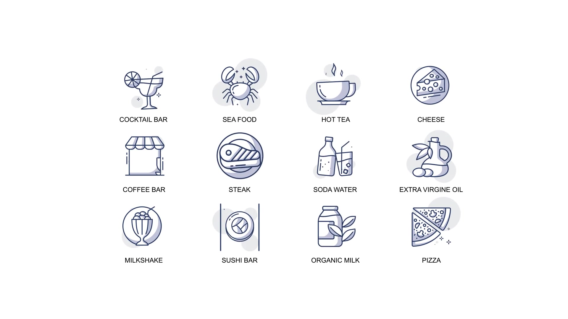Food & Drinks Animation Icons Videohive 32812430 After Effects Image 4