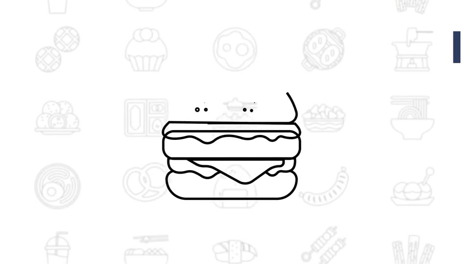Food & Drinks Line Icons Videohive 32880008 After Effects Image 3