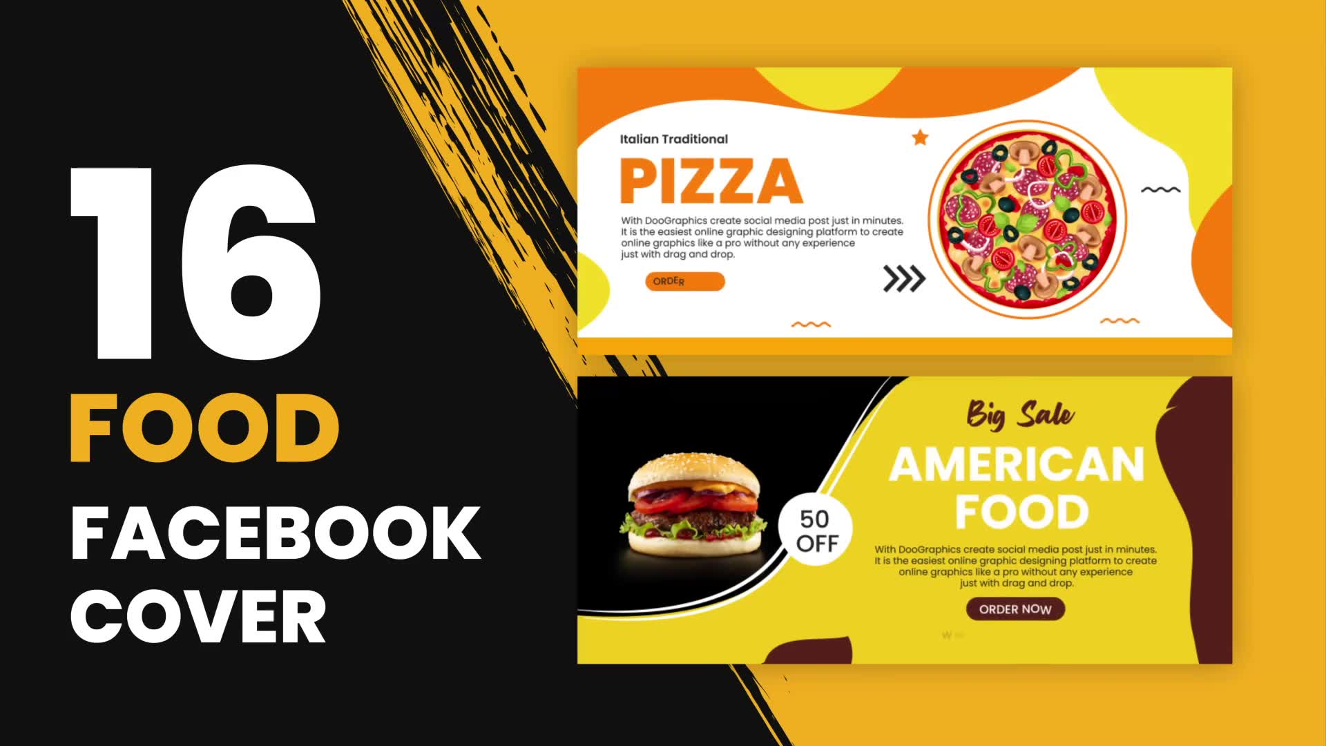 Food Facebook Cover Videohive 32305916 After Effects Image 2