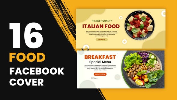 Food Facebook Cover - 32305916 Download Videohive