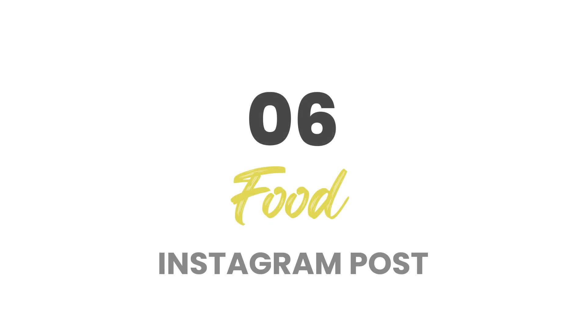 Food Instagram Post Template Videohive 35490256 After Effects Image 1