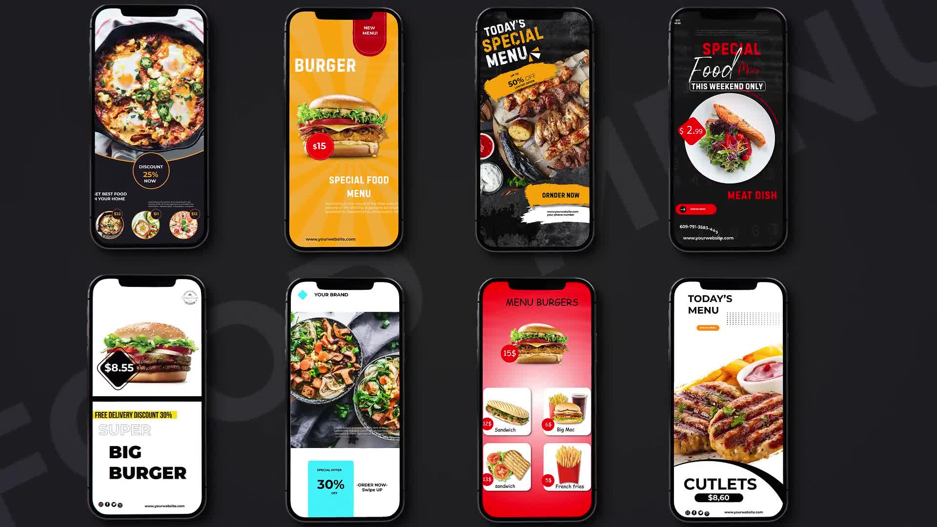 Food Instagram Stories Videohive 28449470 After Effects Image 1