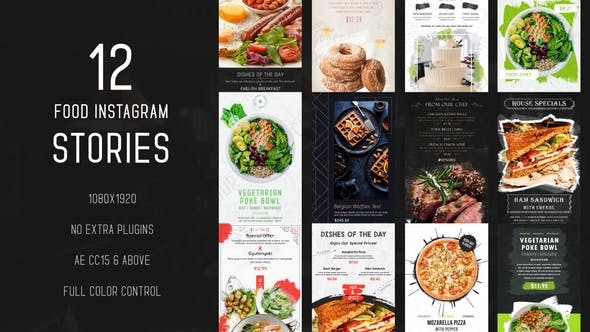 Food Instagram Stories - 35807740 Videohive Download