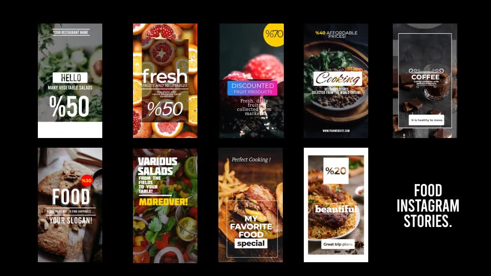 Food Instagram Stories Videohive 33152977 Premiere Pro Image 2