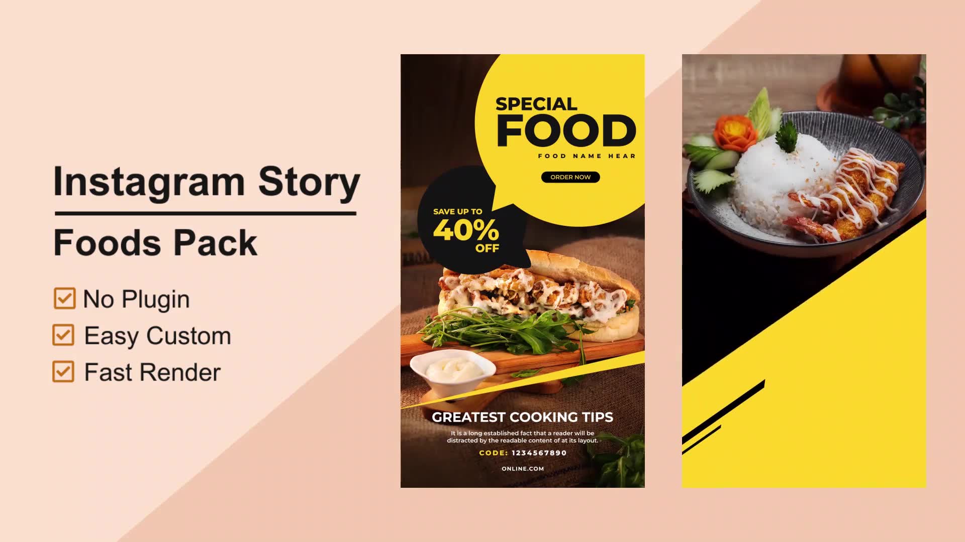 Food Instagram Stories Mogrt 04 Videohive 33511034 Premiere Pro Image 7