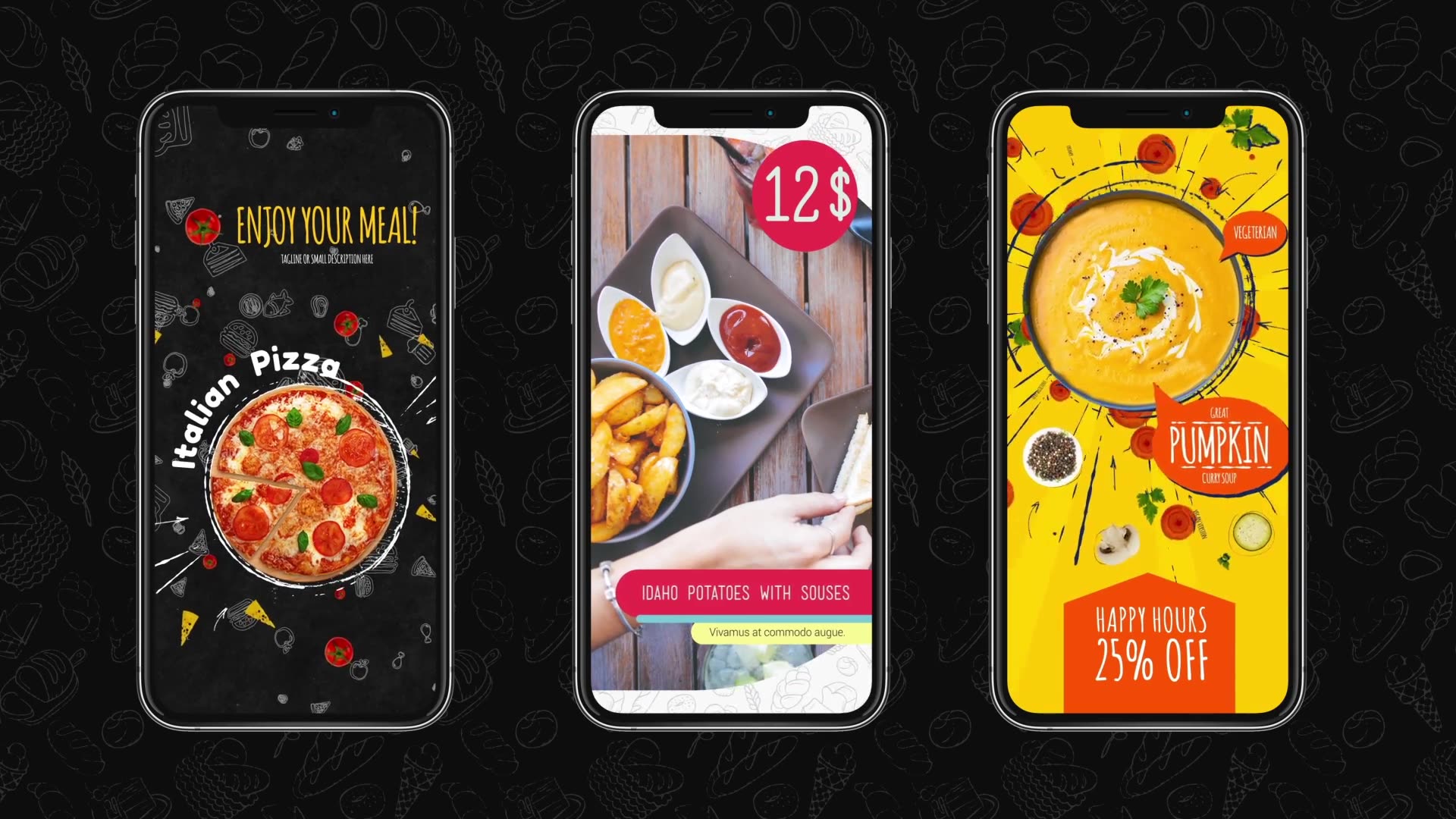 Food Instagram Stories Pack Videohive 23022716 After Effects Image 4