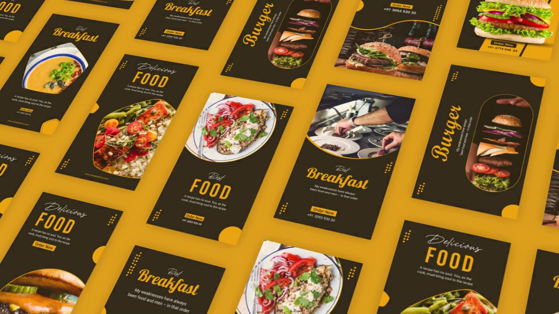 Food Instagram Stories Pack Videohive 35148619 After Effects Image 2