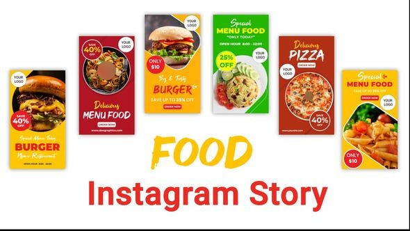 Food Instagram Story Pack - 33210862 Videohive Download