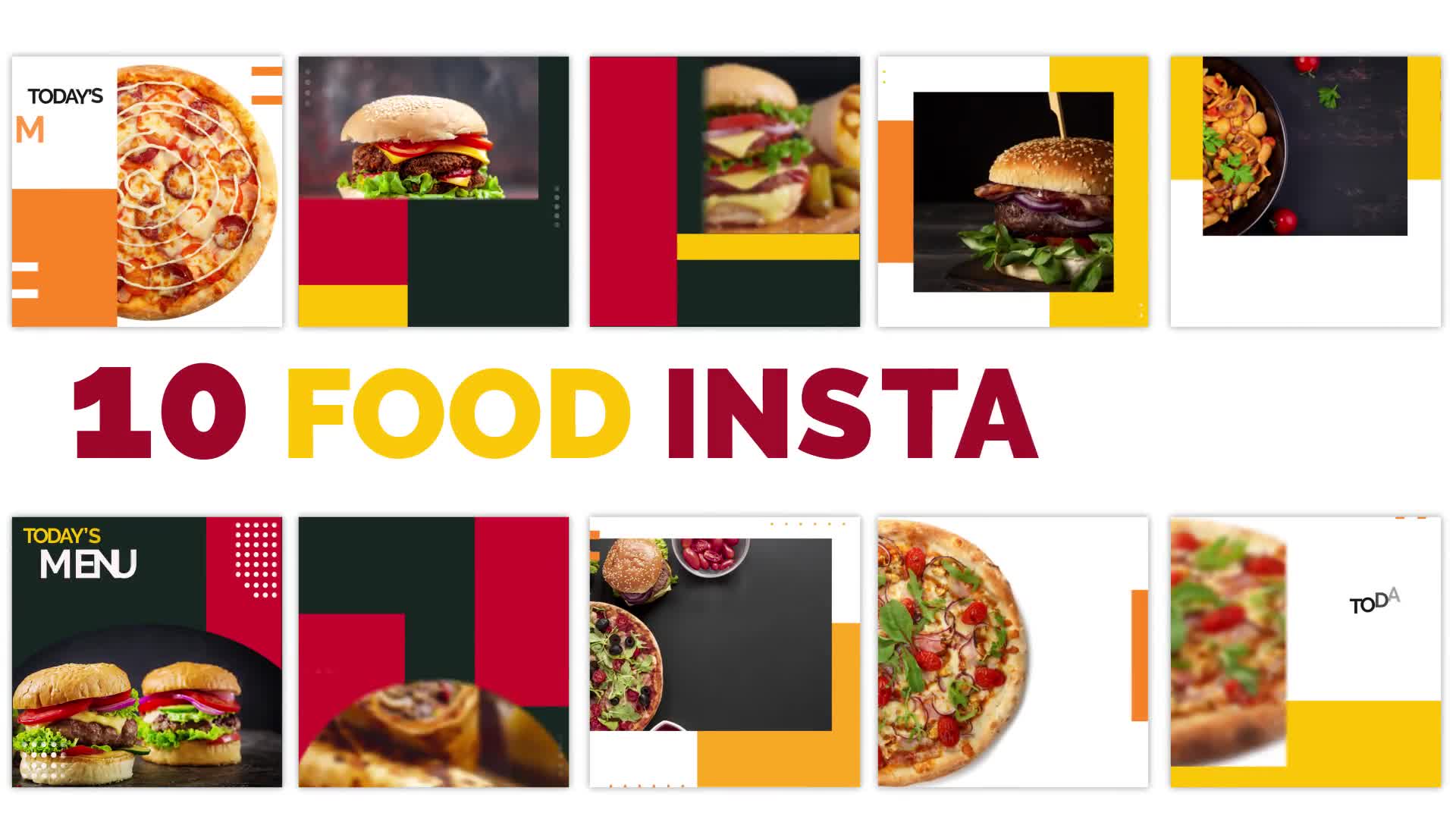 Food Instagram Templates Videohive 33597927 After Effects Image 1