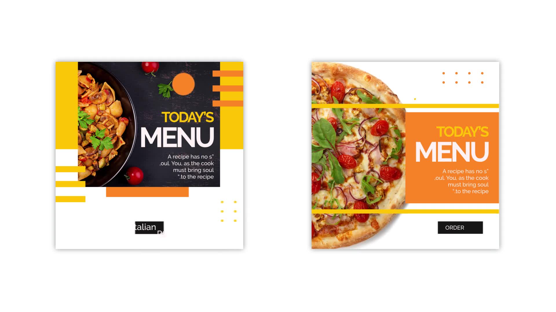 Food Instagram Templates Videohive 33597927 After Effects Image 9