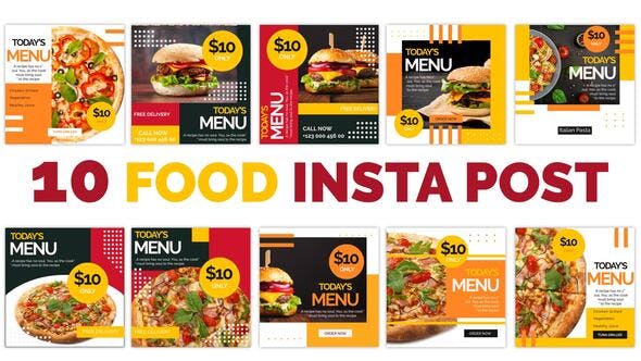Food Instagram Templates - 33597927 Download Videohive